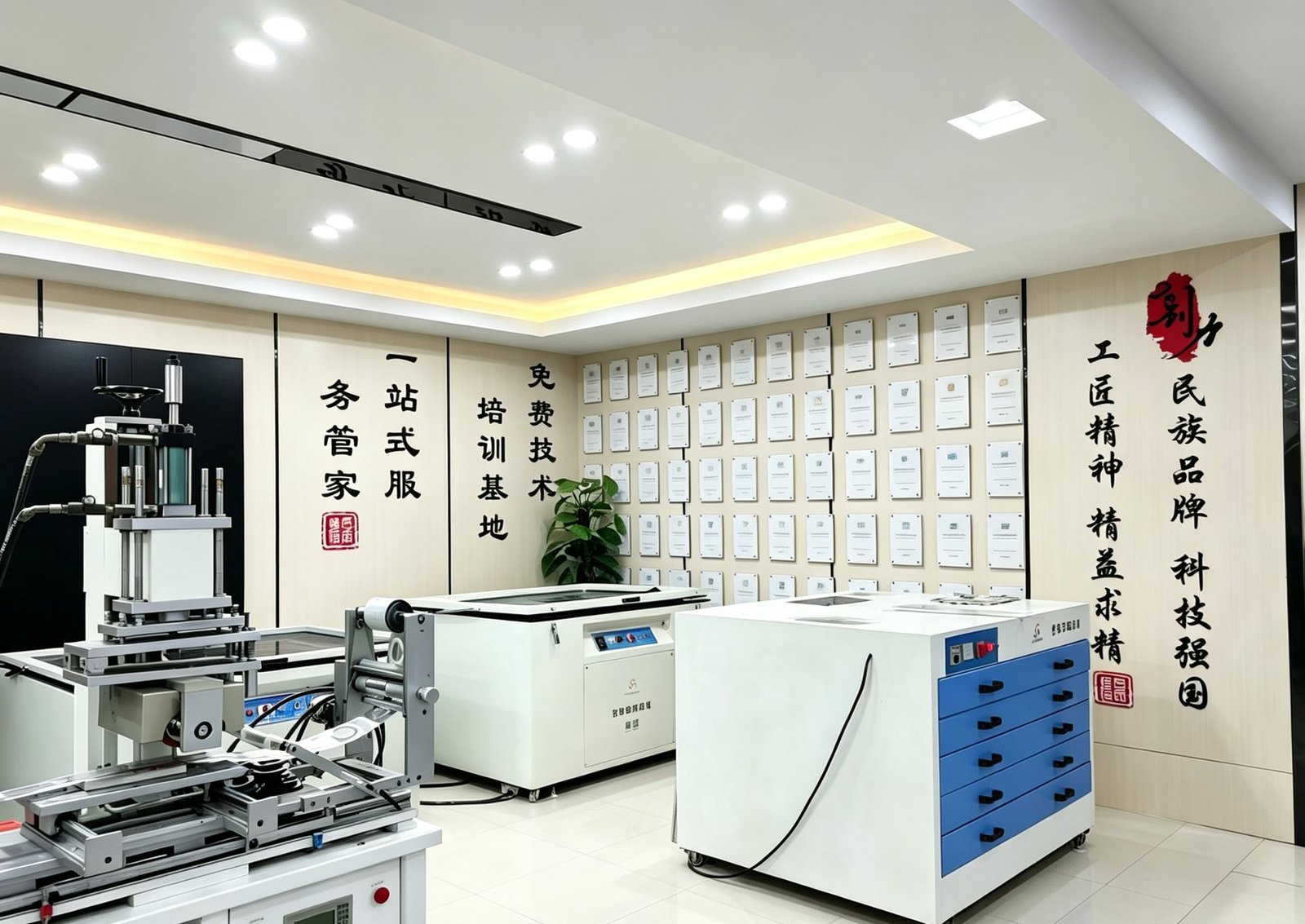 设备展厅与一站式服务区